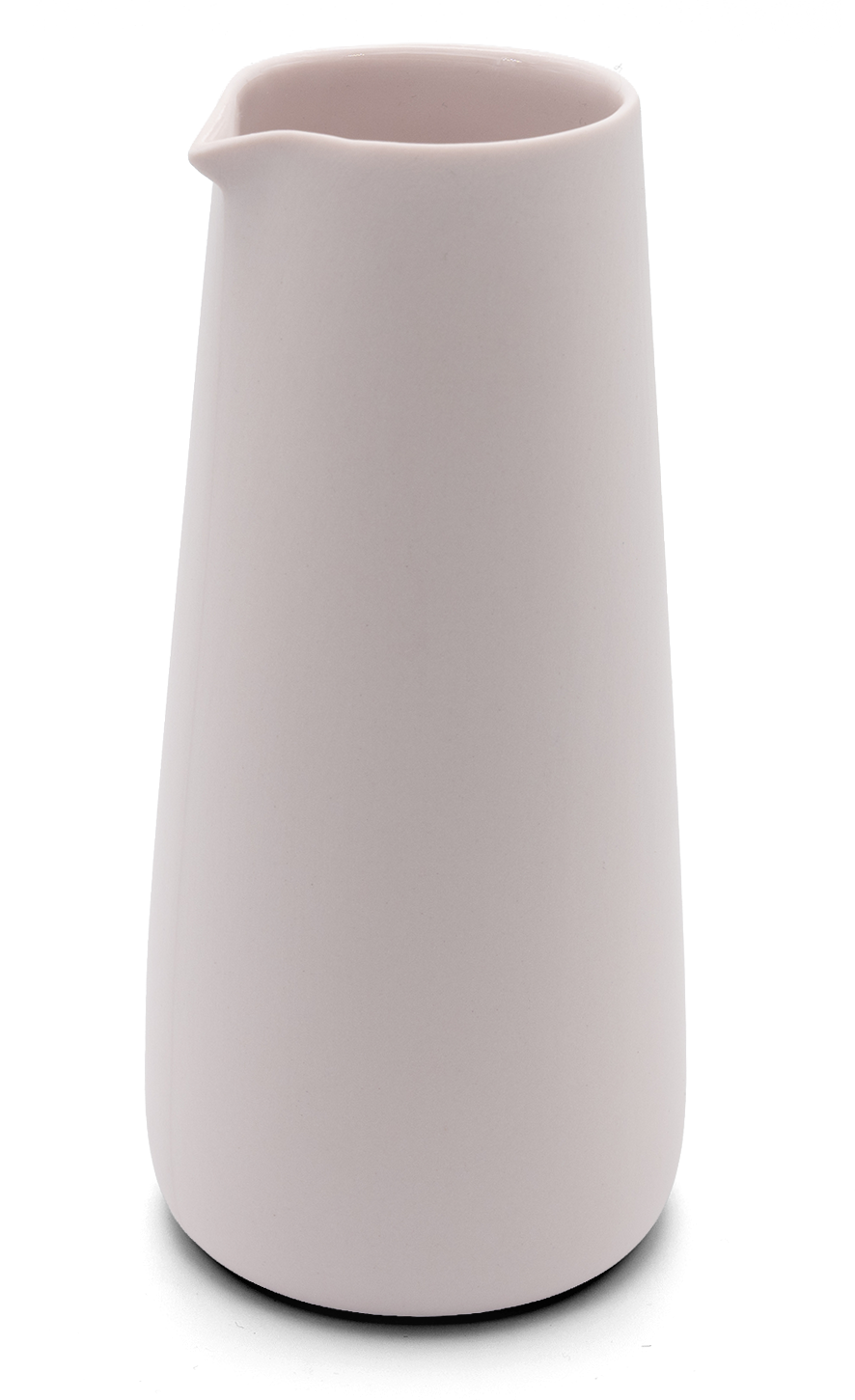 Zartrosa Milchkännchen aus feinem Limoges Porzellan - handgemacht in Berlin.